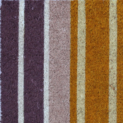 18" X 30" Beige and Black Coir Home Sweet Home Outdoor Door Mat