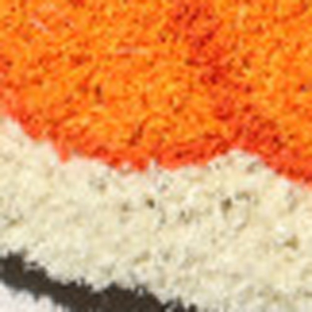 18" X 30" Beige and Orange Coir Pumpkins and Leaves Outdoor Thanksgiving Door Mat