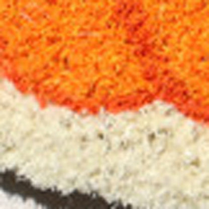 18" X 30" Beige and Orange Coir Pumpkins and Leaves Outdoor Thanksgiving Door Mat