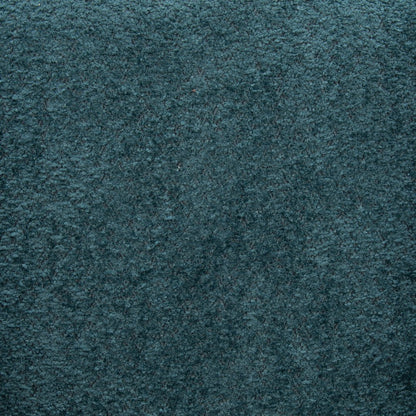 37" Aquamarine Sherpa And Upholstered Tufted Arm Chair