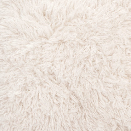 30" White And Black Sherpa And Upholstered Arm Chair