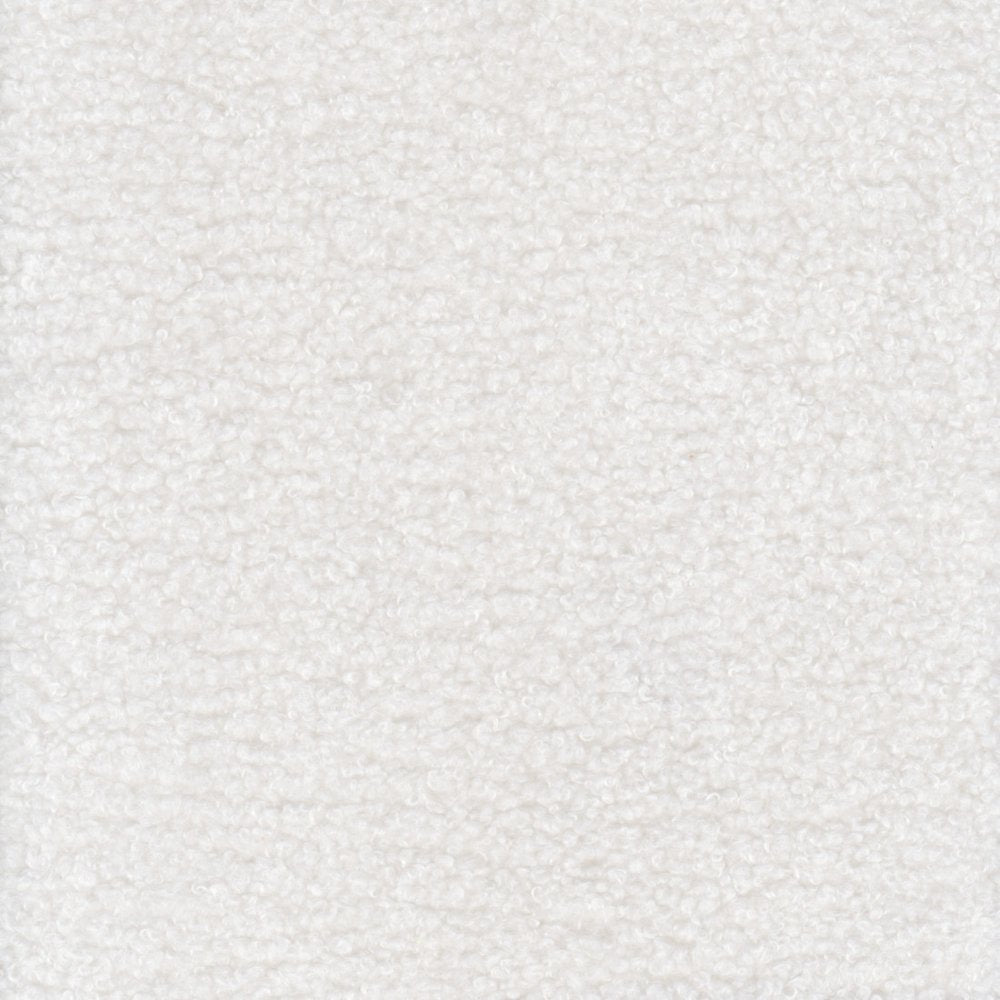 30" White And Black Sherpa And Upholstered Side Chair