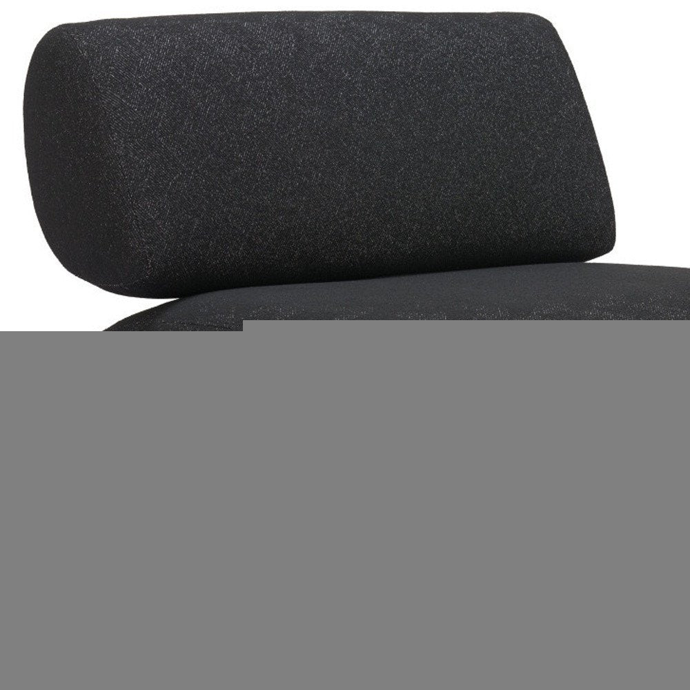 34" Black And Bronze Fabric And Upholstered Side Chair