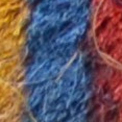 18" X 30" Blue and Green Coir Striped Outdoor Door Mat