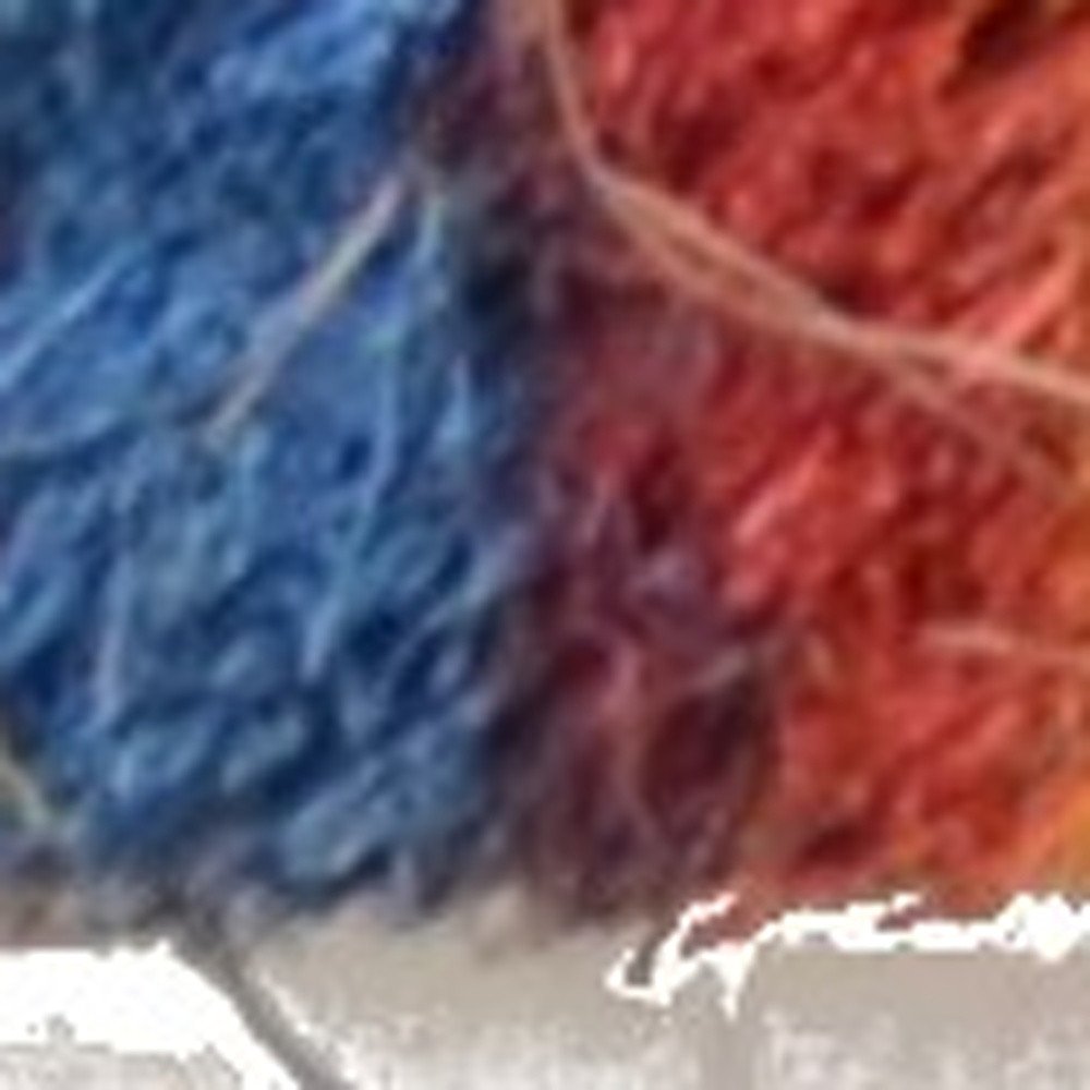 18" X 30" Blue and Green Coir Striped Outdoor Door Mat