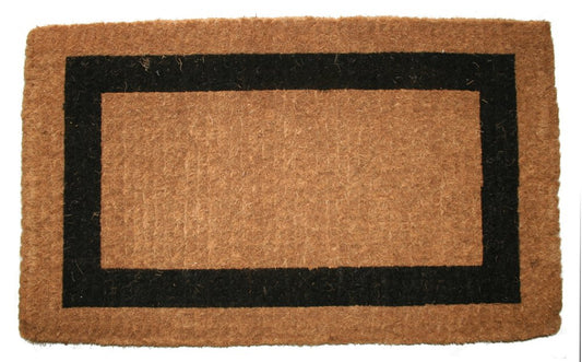 22" X 36" Brown and Black Coir Outdoor Door Mat