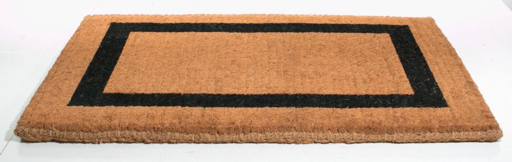 22" X 36" Brown and Black Coir Outdoor Door Mat