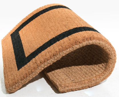 24" X 48" Brown and Black Coir Outdoor Door Mat