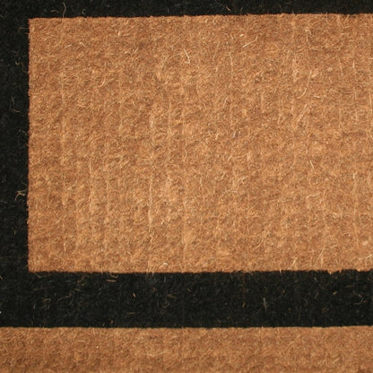 24" X 48" Brown and Black Coir Outdoor Door Mat