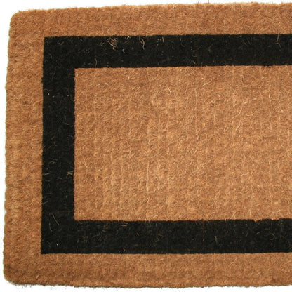 24" X 48" Brown and Black Coir Outdoor Door Mat