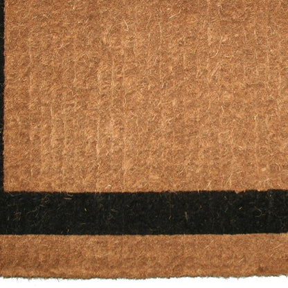 24" X 48" Brown and Black Coir Outdoor Door Mat