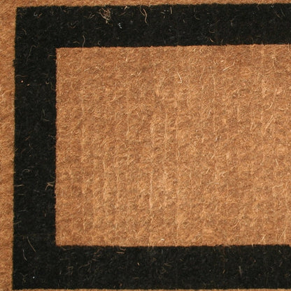 36" X 60" Brown and Black Coir Outdoor Door Mat