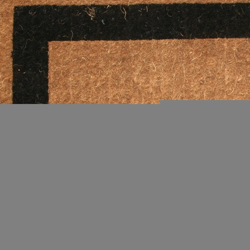 36" X 60" Brown and Black Coir Outdoor Door Mat