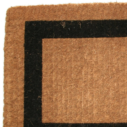 36" X 60" Brown and Black Coir Outdoor Door Mat