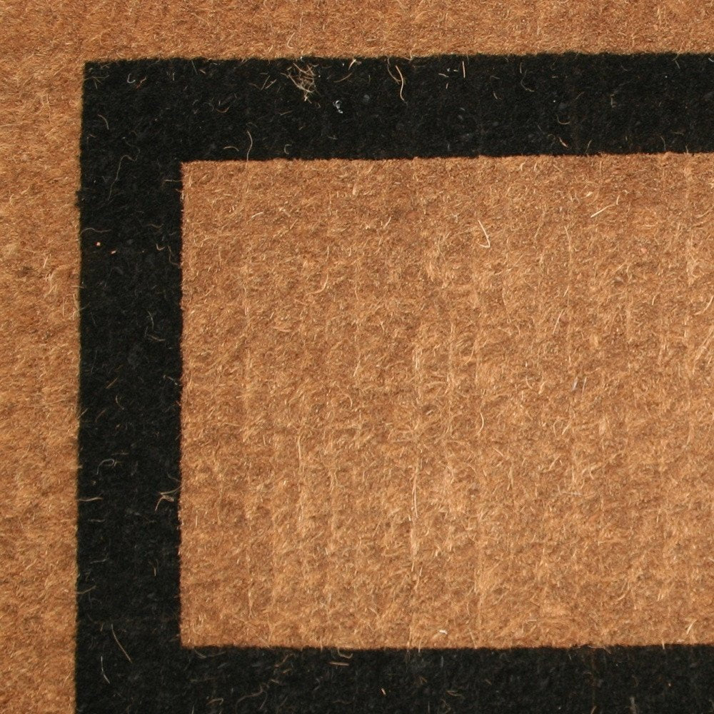 36" X 60" Brown and Black Coir Outdoor Door Mat