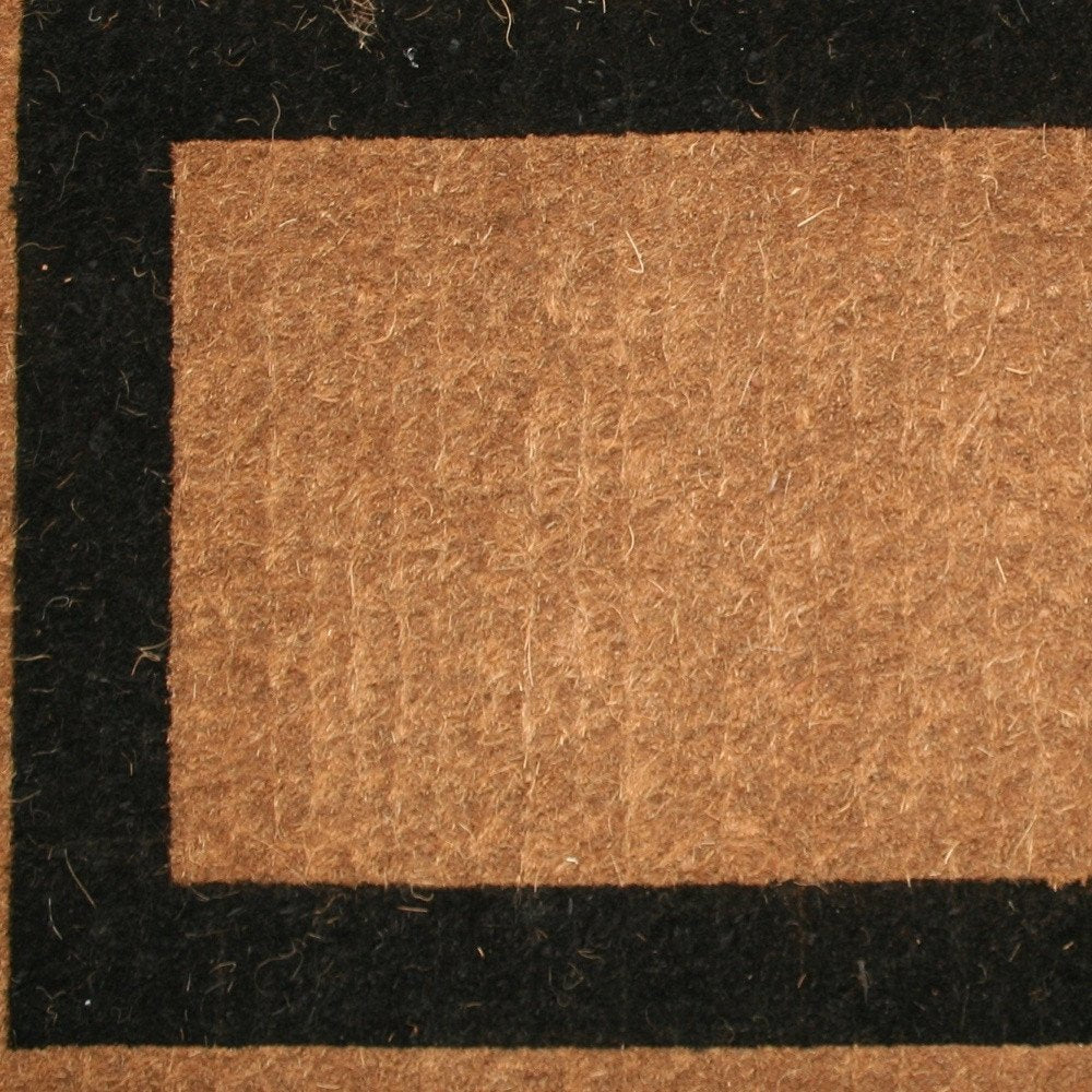 36" X 60" Brown and Black Coir Outdoor Door Mat