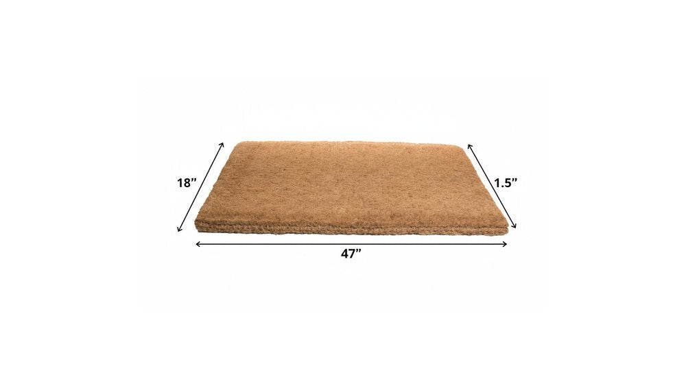 18" X 47" Brown Coir Outdoor Door Mat