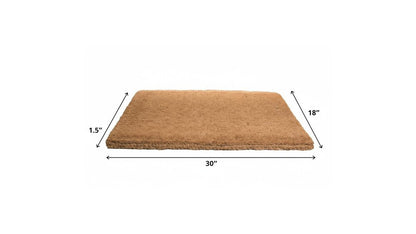 18" X 30" Brown Coir Outdoor Door Mat