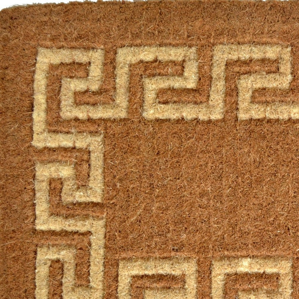 24" X 39" Brown Coir Outdoor Door Mat