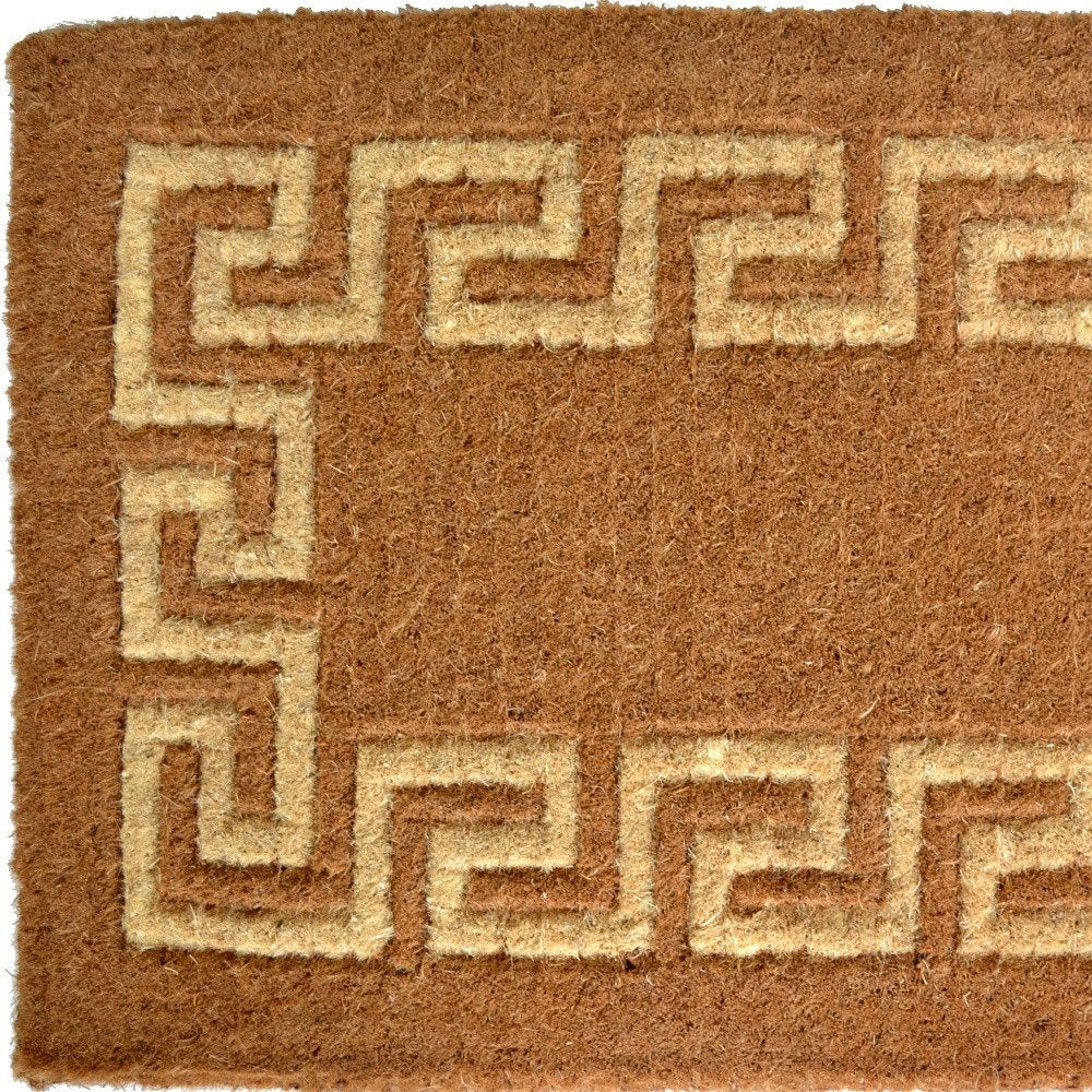 24" X 39" Brown Coir Outdoor Door Mat