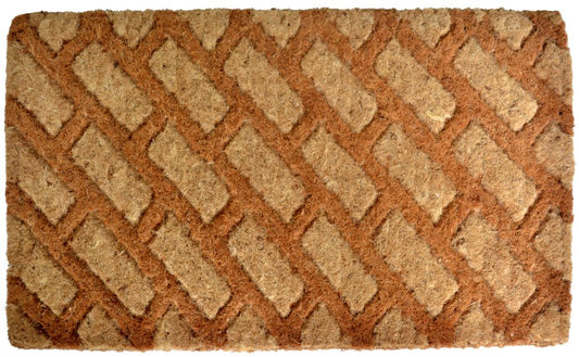 18" X 30" Brown Coir Outdoor Door Mat
