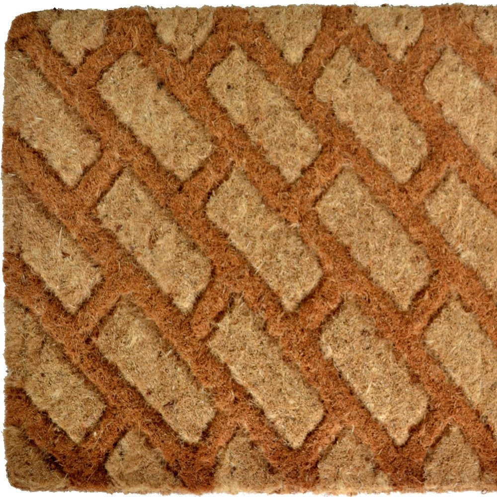 18" X 30" Brown Coir Outdoor Door Mat