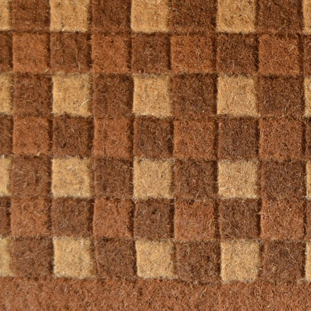 18" X 30" Brown Coir Outdoor Door Mat