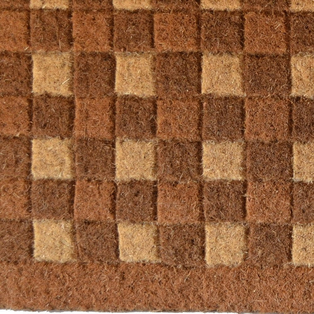 18" X 30" Brown Coir Outdoor Door Mat