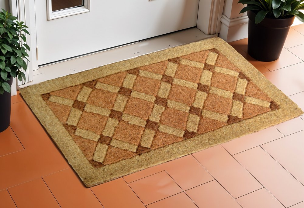 18" X 30" Brown Coir Outdoor Door Mat