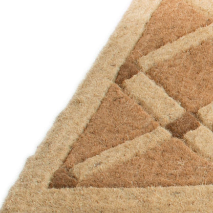 18" X 47" Brown Coir Outdoor Door Mat