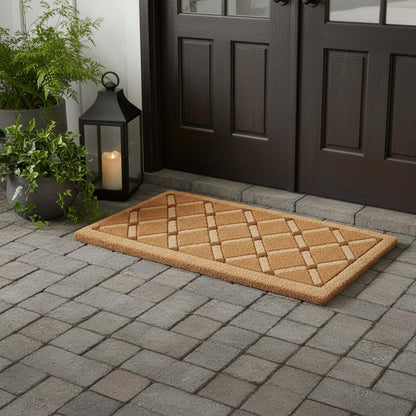 18" X 47" Brown Coir Outdoor Door Mat