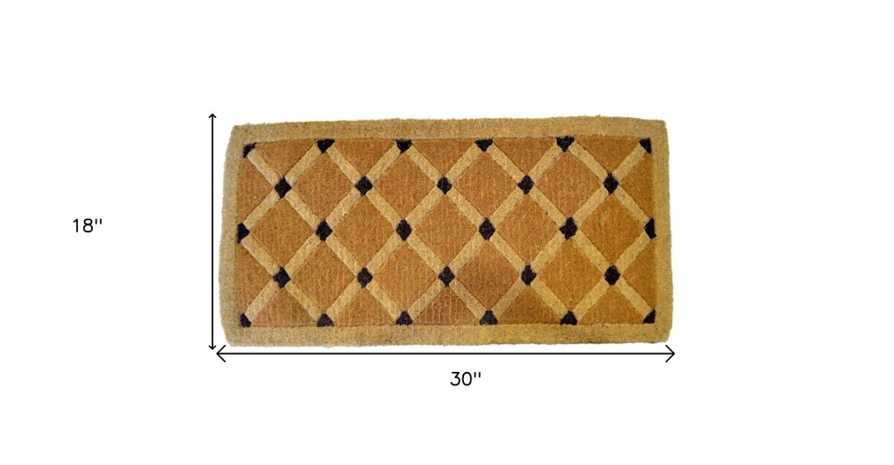 18" X 30" Brown Coir Outdoor Door Mat
