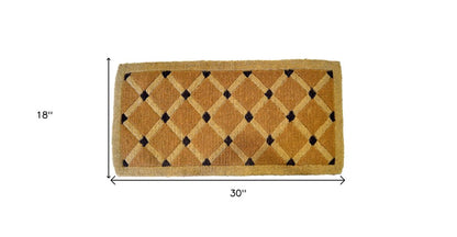 18" X 30" Brown Coir Outdoor Door Mat