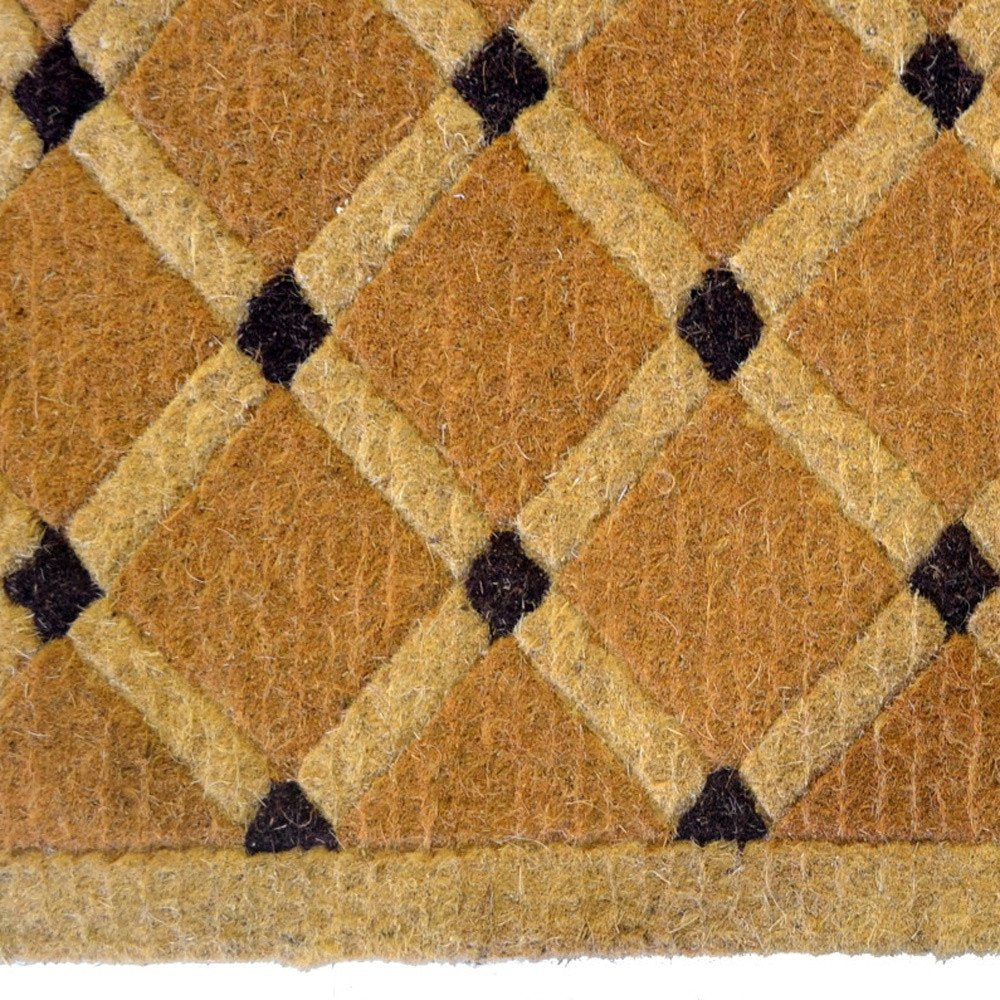 18" X 30" Brown Coir Outdoor Door Mat