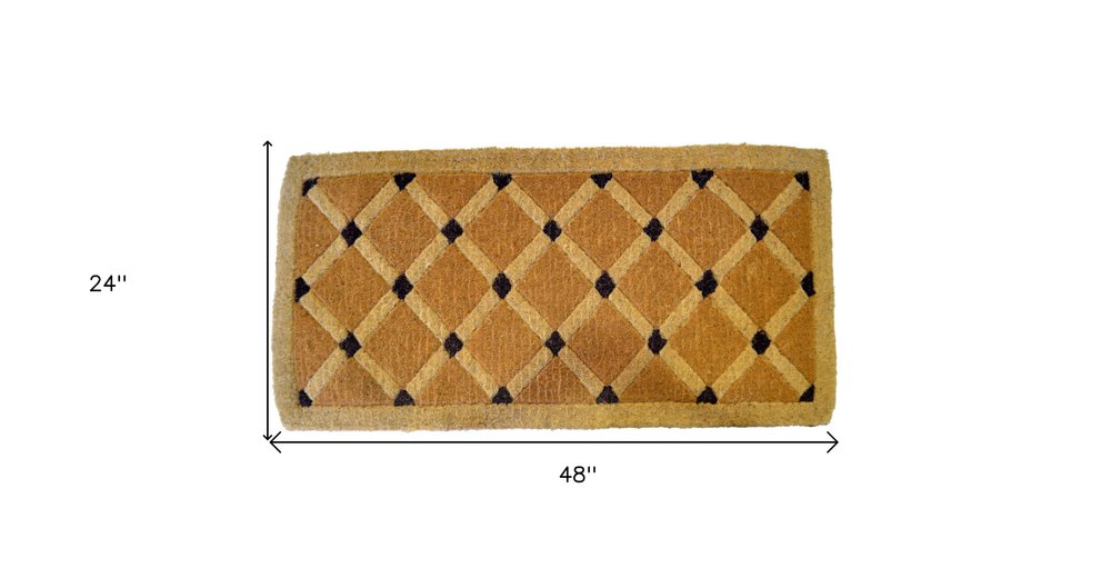 24" X 48" Brown Coir Outdoor Door Mat