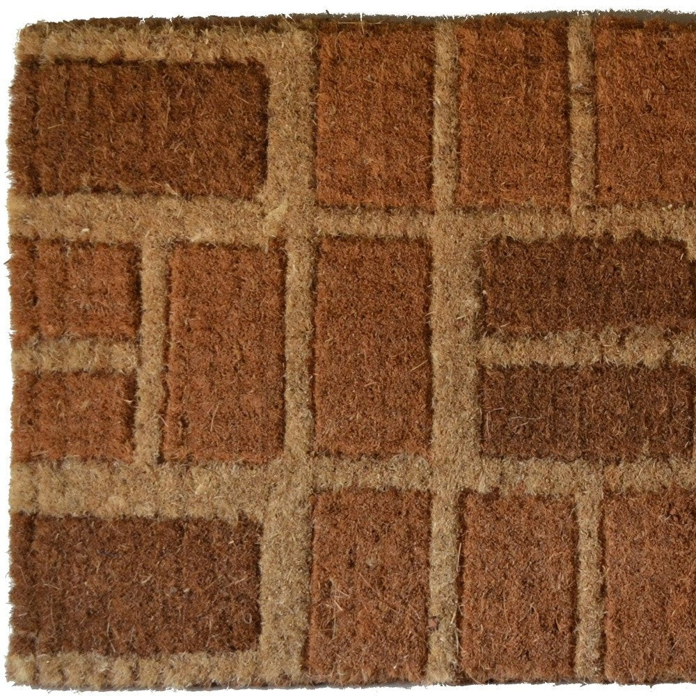 18" X 30" Brown Coir Outdoor Door Mat