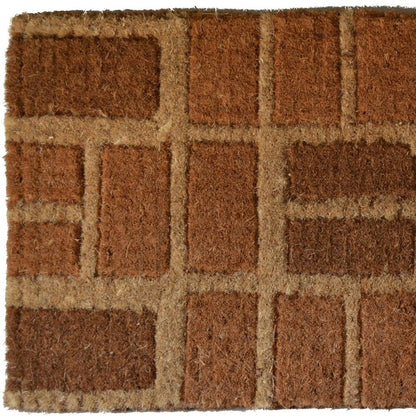 18" X 30" Brown Coir Outdoor Door Mat
