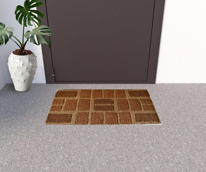 18" X 30" Brown Coir Outdoor Door Mat