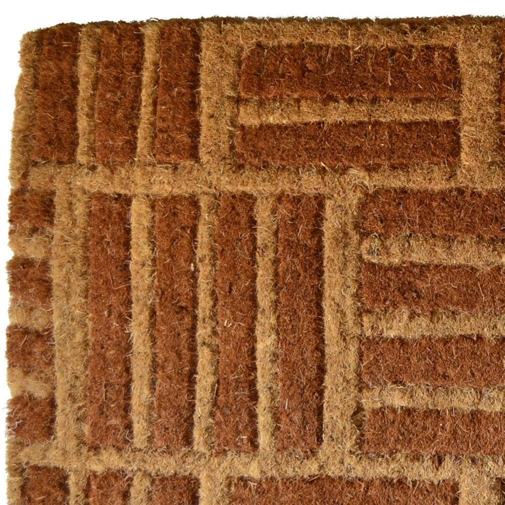 18" X 30" Brown Coir Outdoor Door Mat
