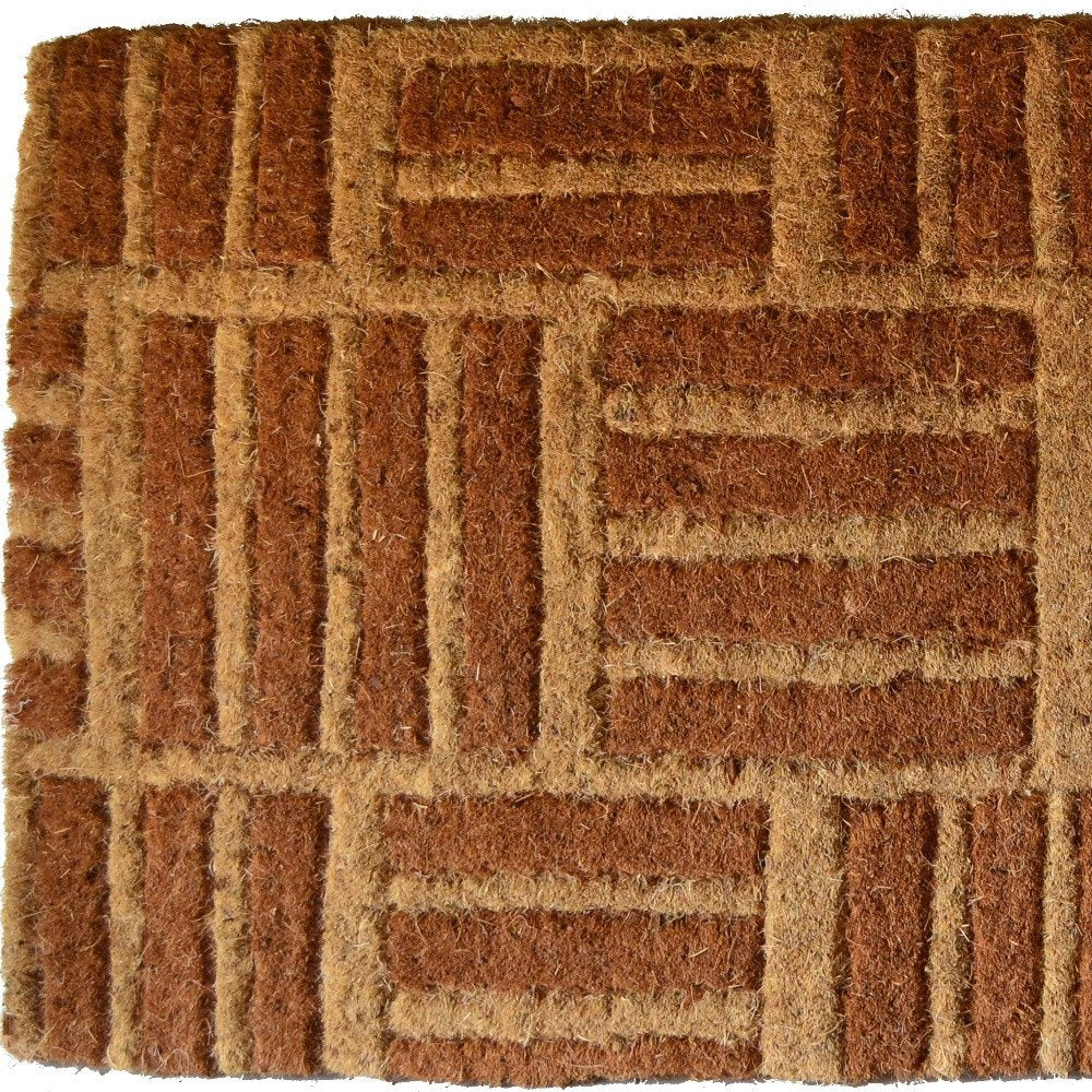 18" X 30" Brown Coir Outdoor Door Mat