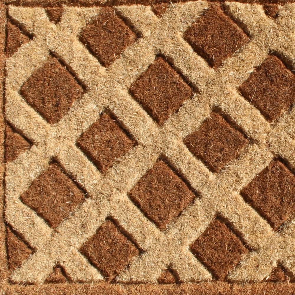 18" X 30" Brown Coir Outdoor Door Mat
