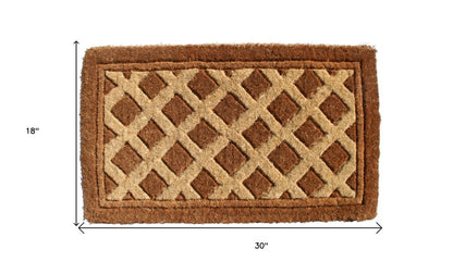 18" X 30" Brown Coir Outdoor Door Mat