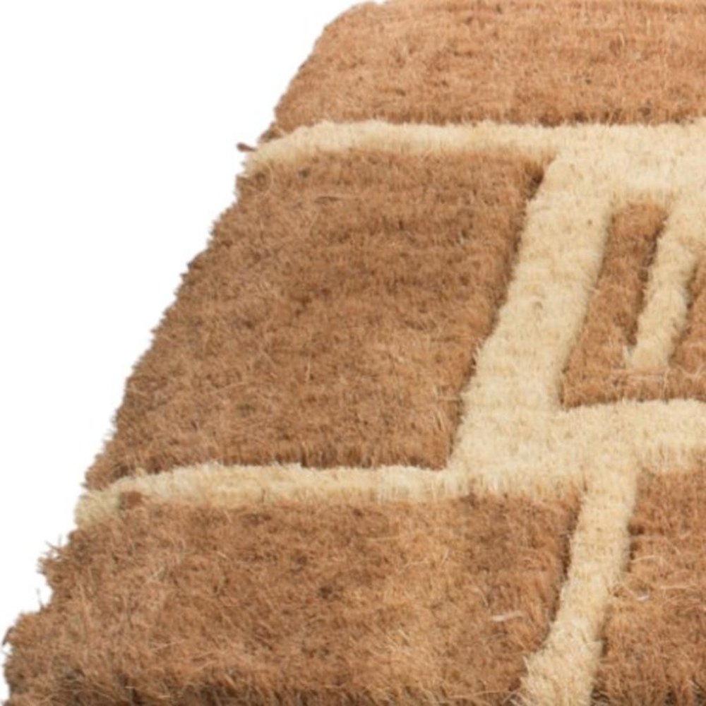18" X 30" Brown Coir Welcome Outdoor Door Mat