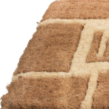 18" X 30" Brown Coir Welcome Outdoor Door Mat