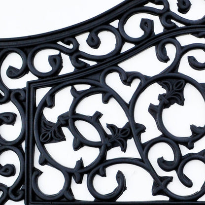 18" X 30" Black Rubber Outdoor Door Mat