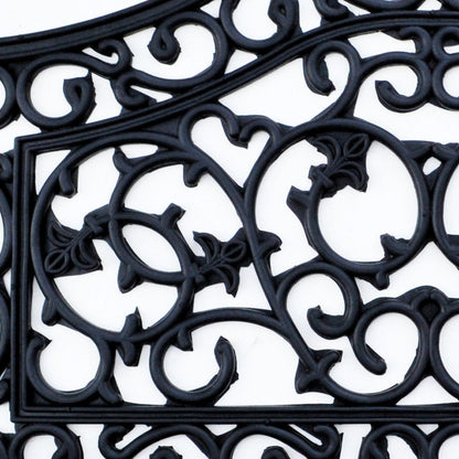 18" X 30" Black Rubber Outdoor Door Mat
