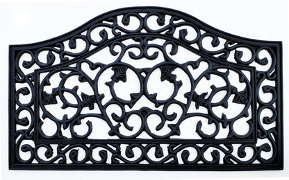 18" X 30" Black Rubber Outdoor Door Mat