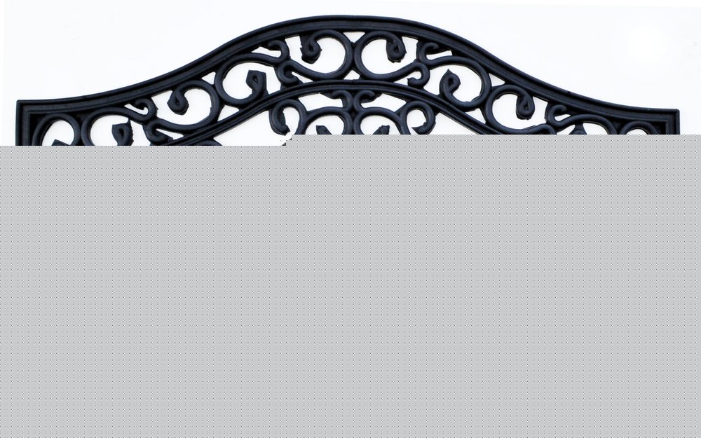 18" X 30" Black Rubber Outdoor Door Mat