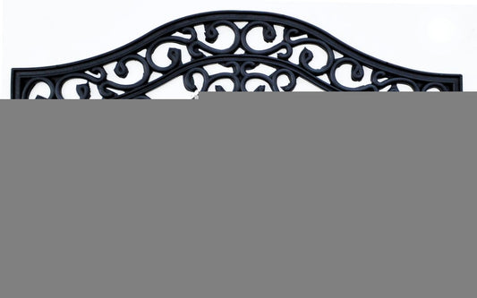 18" X 30" Black Rubber Outdoor Door Mat