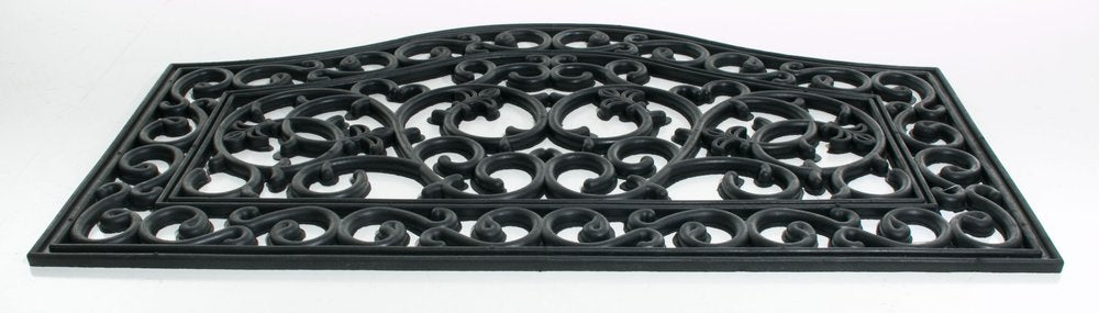 18" X 30" Black Rubber Outdoor Door Mat